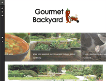 Tablet Screenshot of gourmetbackyard.com